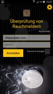Business App für Rauchmelder